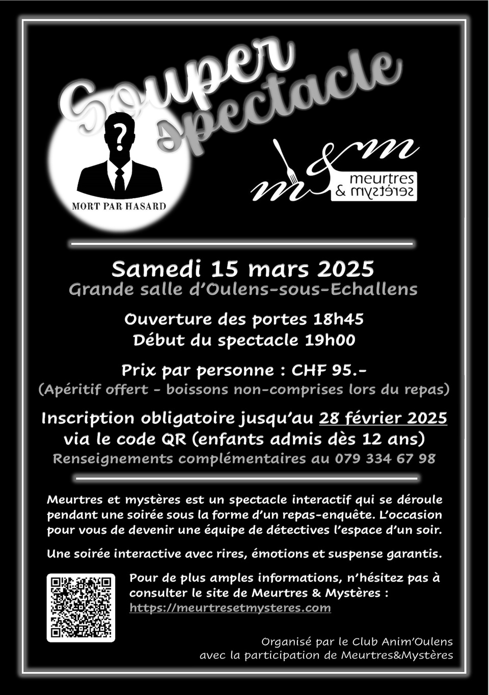 Soirée Meurtres et Mystères